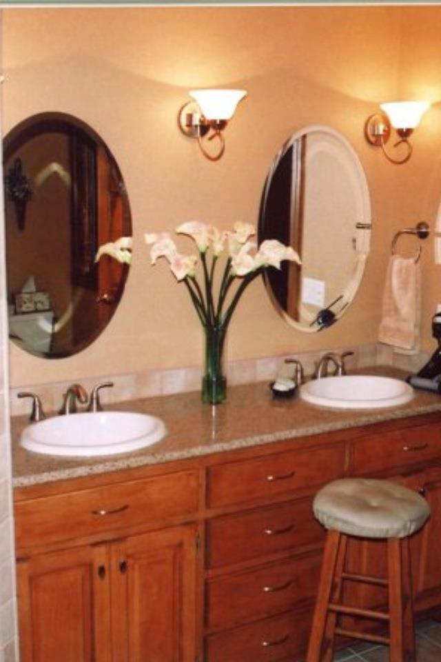 oval custom bathroom mirrors